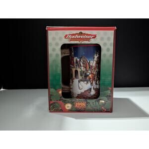 Budweiser 1998 Holiday Stein Grant’s Farm Holiday Clydesdales w/ Box